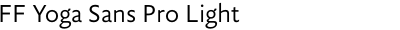 FF Yoga Sans Pro Light